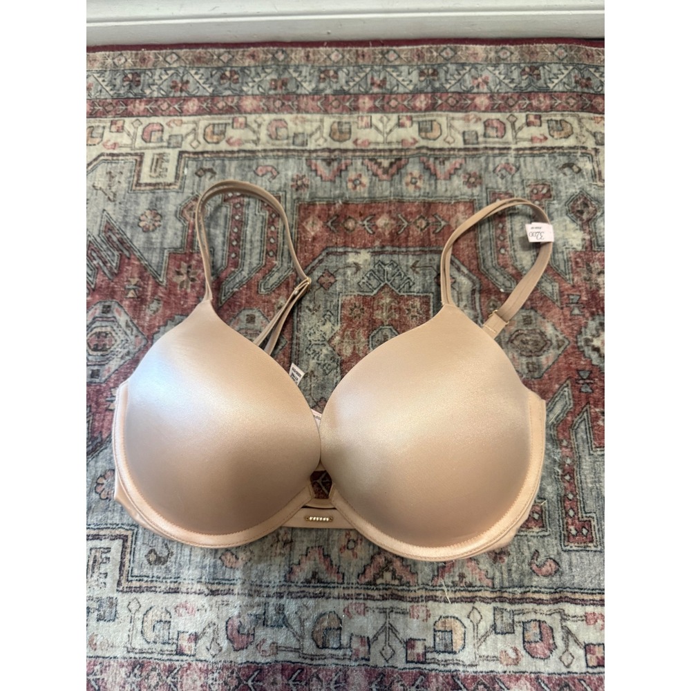 Victoria's Secret Tan Nude Padded Underwire Push-Up Bra 32DD E70
